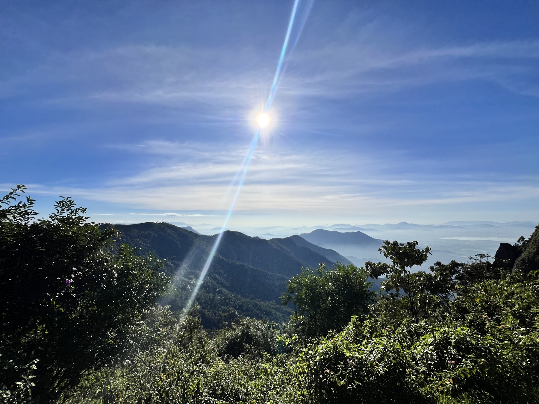 Panoramic view from The Rock on a clear day