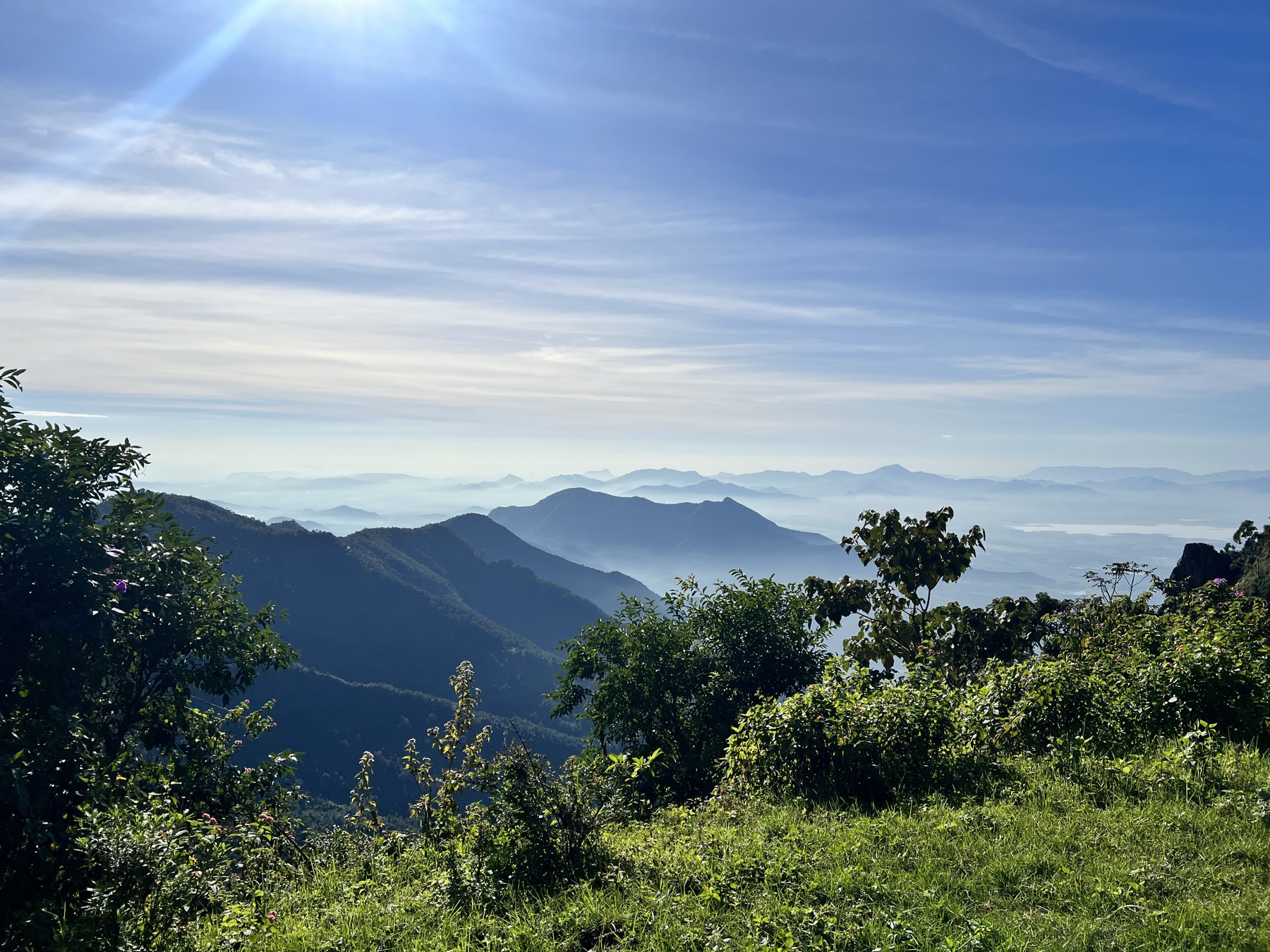 Panorama across the hills